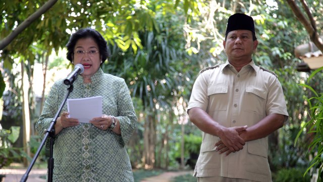 Megawati dan Prabowo saat Pilpres 2009