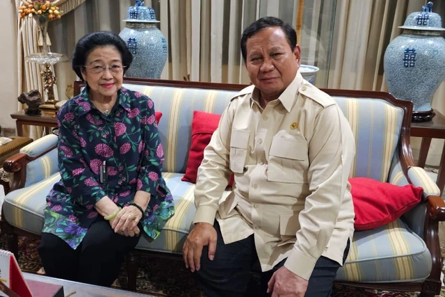 Presiden Prabowo Subianto bertemu Presiden ke-5 Megawati Soekarnoputri