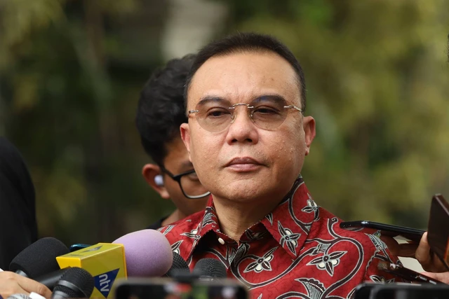 Sufmi Dasco Ahmad di kediaman Prabowo Subianto