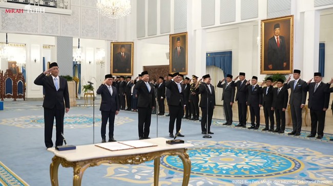 Prosesi pelantikan menteri dan wamen Kabinet Merah Putih sisa masa jabatan 2024-2029