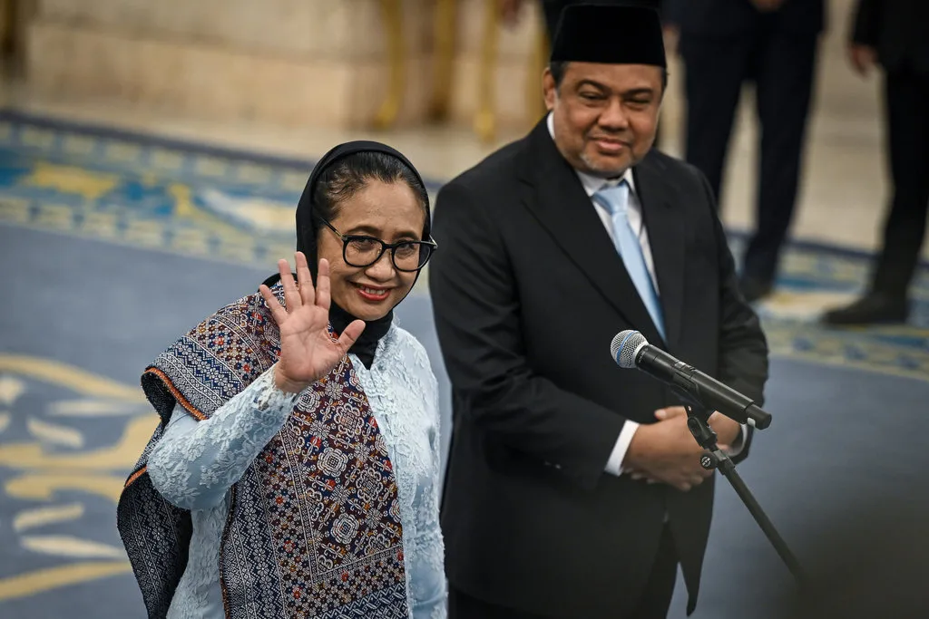 Nanik S Deyang (kiri) bersama Said Iqbal (kanan)